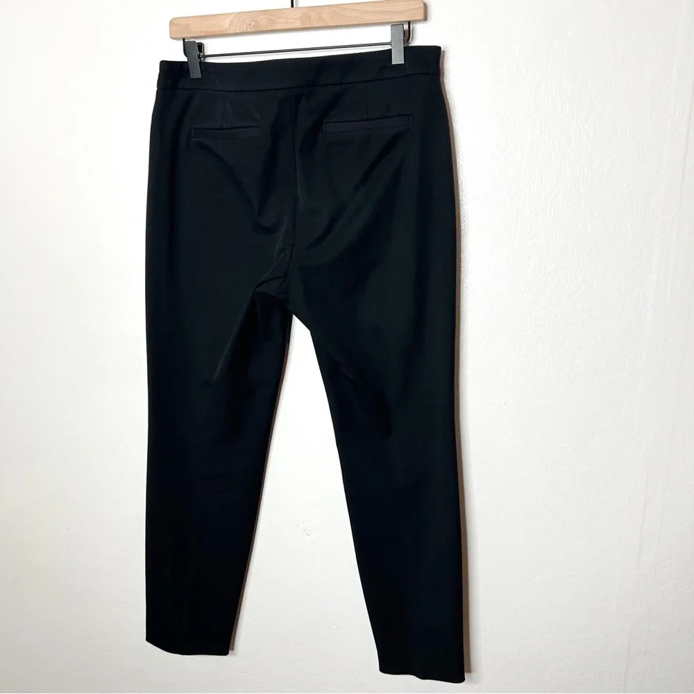 Halogen Womens Business Casual Slim‎ Straight Leg Black Trouser Pants 8
